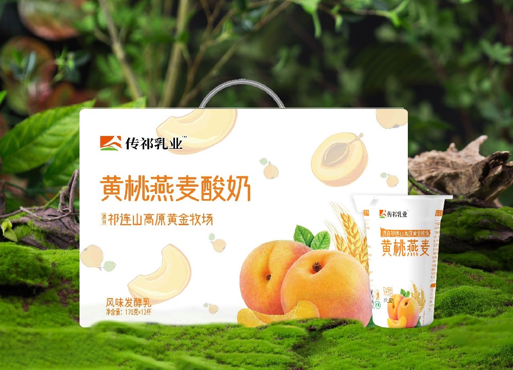 黃桃燕麥酸奶